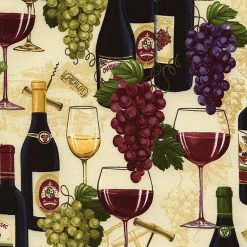 Timeless Treasures Fabric Wine CD6311 Sand, by the yard