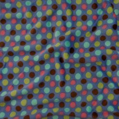 SALE Printed Minky Fabric Dots Periwinkle, by the yard