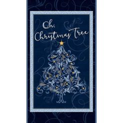 SALE P&B Textiles Christmas Shimmer Panel 5070 PA - 22" X 44"