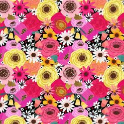 SALE P&B Textiles Spring Time Tea 5237 Multi, by the yard